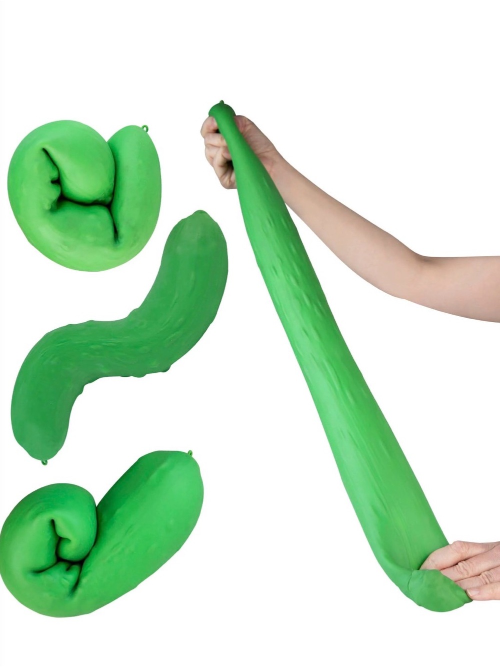 ORB Pickle JUMBO squish Green Stretchy Sensory Squishy. Viral HtF. Fast ship